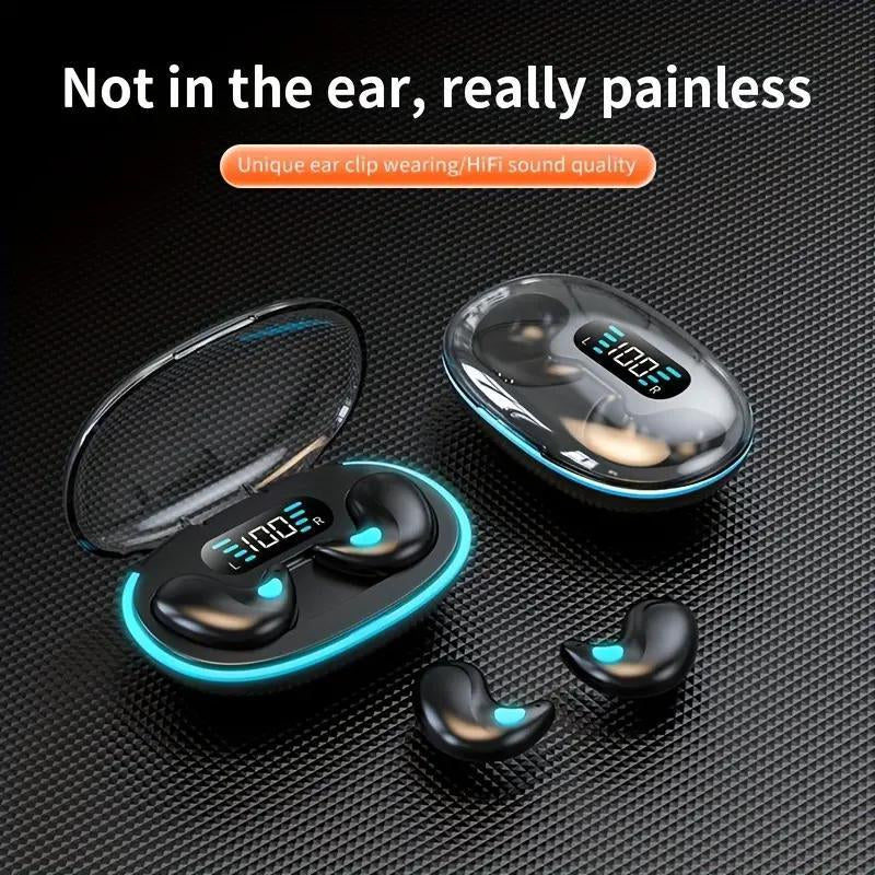 In-Ear Design Wireless Earphone, Waterproof Earbuds with Digital Display, Noise Cancelling Headphone for Sports, Gaming, Running Skateboarding,Snowboarding Halloween/Christmas Gifts, Electronic