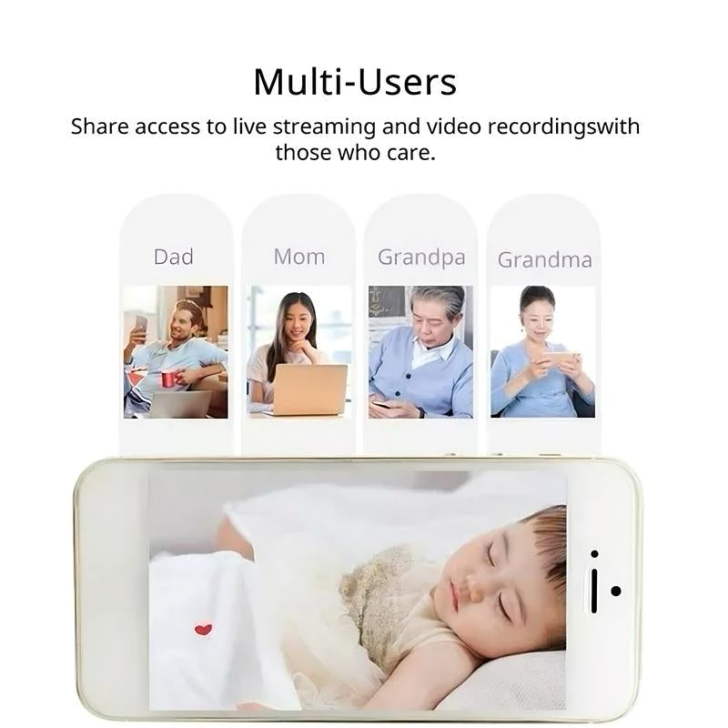 WESECUU 2K Home Security Camera, Supporting 5G & 2.4Gzh Wifi. It Has 10M Motion Detection, Auto Tracking, 2-Way Features AI Detection, Alarm Function