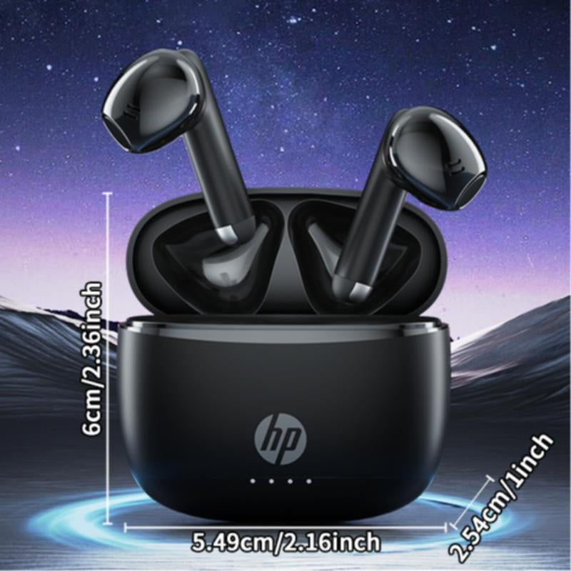 HP Wireless Earphones, In-Ear Design High Quality Headphones, Wireless Waterproof Earbuds Bass, Electronic IPX4 Waterproof Sports Headphones, USB C Charging Ear Buds, Noise Cancelling Headphones, Audio