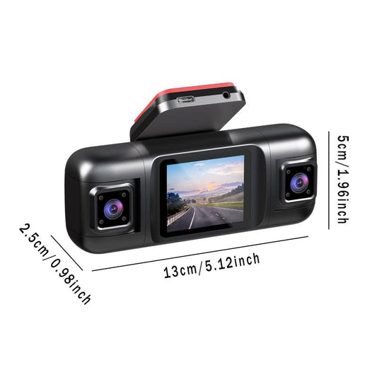 4 Lens HD Dash Cam with 64GB High-Speed Memory Card, 1 Count 1080P Full HD Car DVR with Gravity Sensor, Auto Loop Recording, Ideal for Car Travel Security