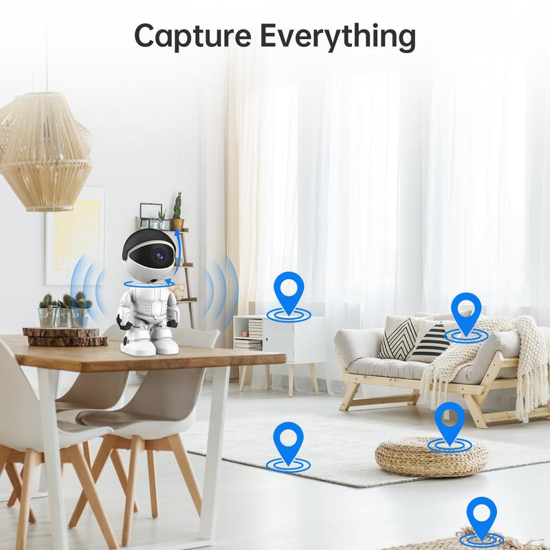 WESECUU 2K Home Security Camera, Supporting 5G & 2.4Gzh Wifi. It Has 10M Motion Detection, Auto Tracking, 2-Way Features AI Detection, Alarm Function