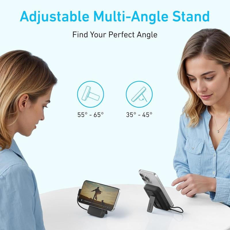 Anker Zolo Magnetic Power Bank Black and White