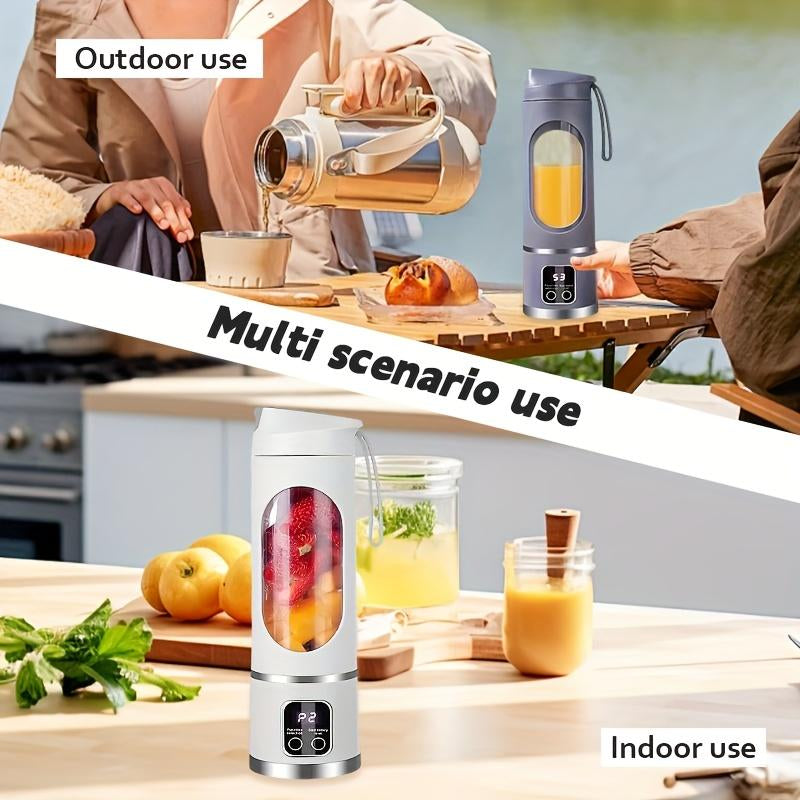 Rechargeable Portable Blender，450Ml Cordless Portable Blender: Leakproof, Waterproof & , Office & Outdoor Fresh Juiceselectric Juicer
